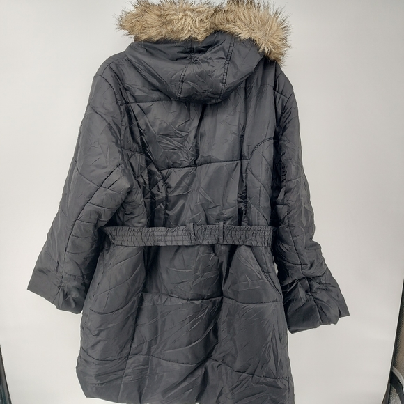 Coogi Black Long Hooded Parka Size 4X - Picture 2 of 10
